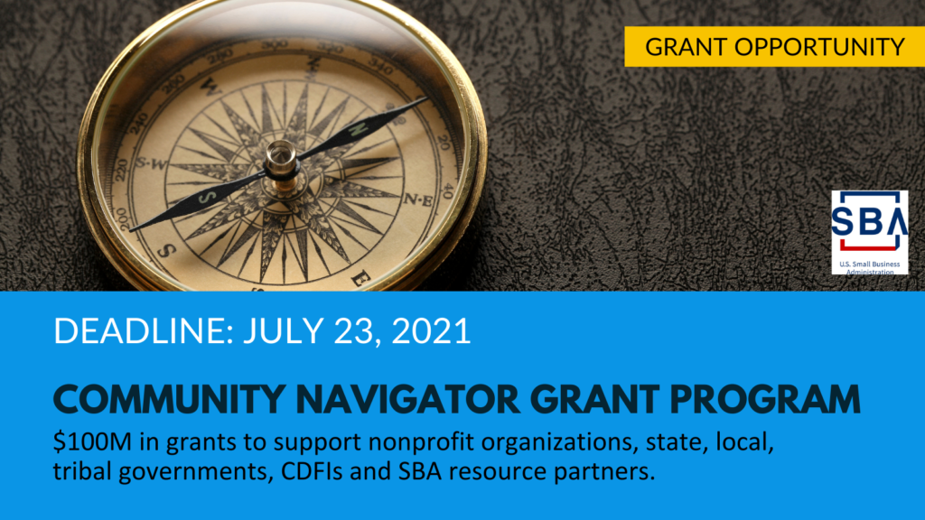 Deadline SBA Community Navigator Program Grant NALCAB National