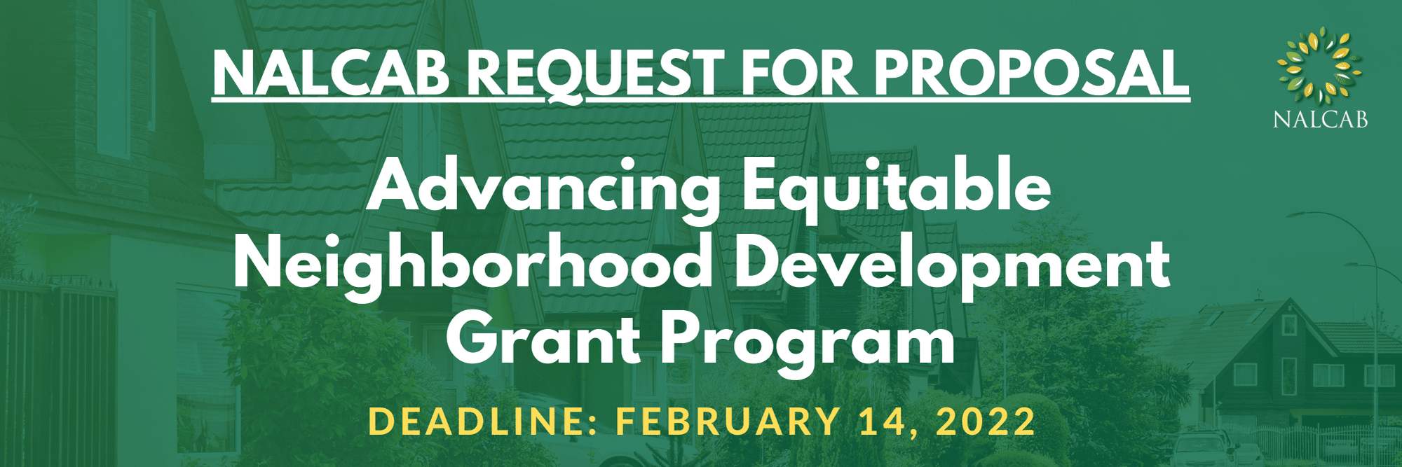 Advancing Equitable Neighborhood Development Grant Program Baner