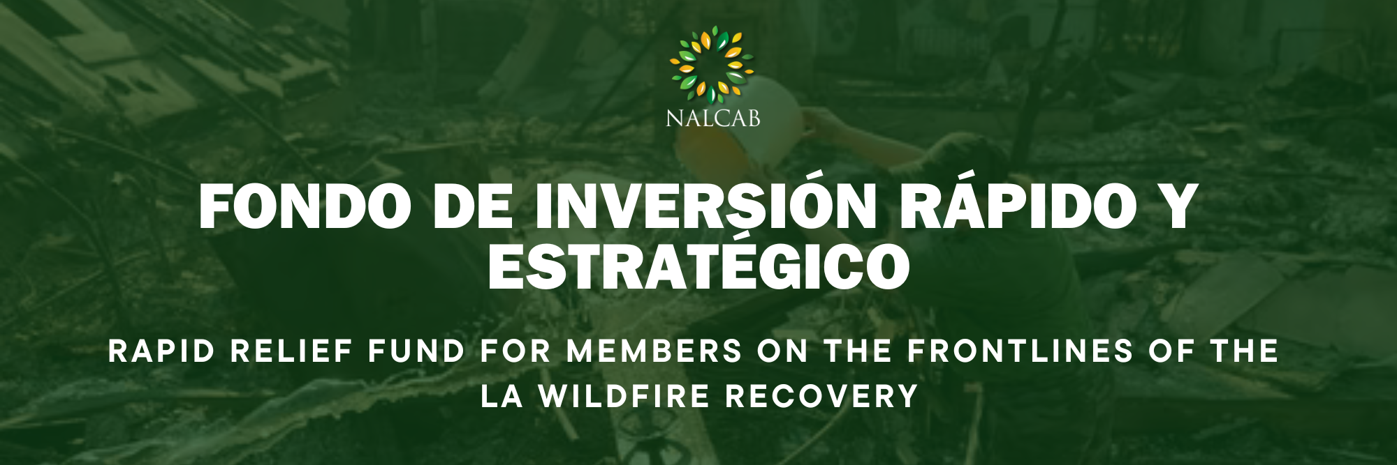 Introducing NALCAB’s Fire Fund: Supporting LA Wildfire Recovery Baner